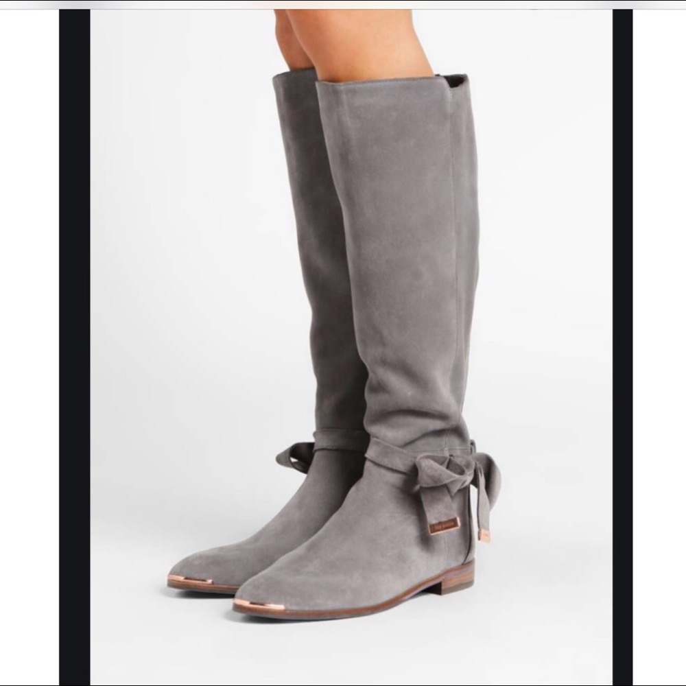 Ted Baker Alrami Gray suede boots size 36